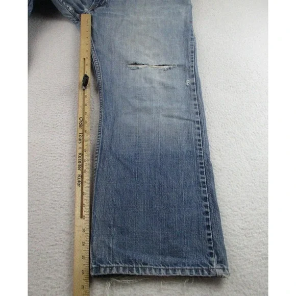 Vintage Levis SilverTab Jeans Mens‎ 38x29 Blue Bootcut Distressed Denim 90s Y2K